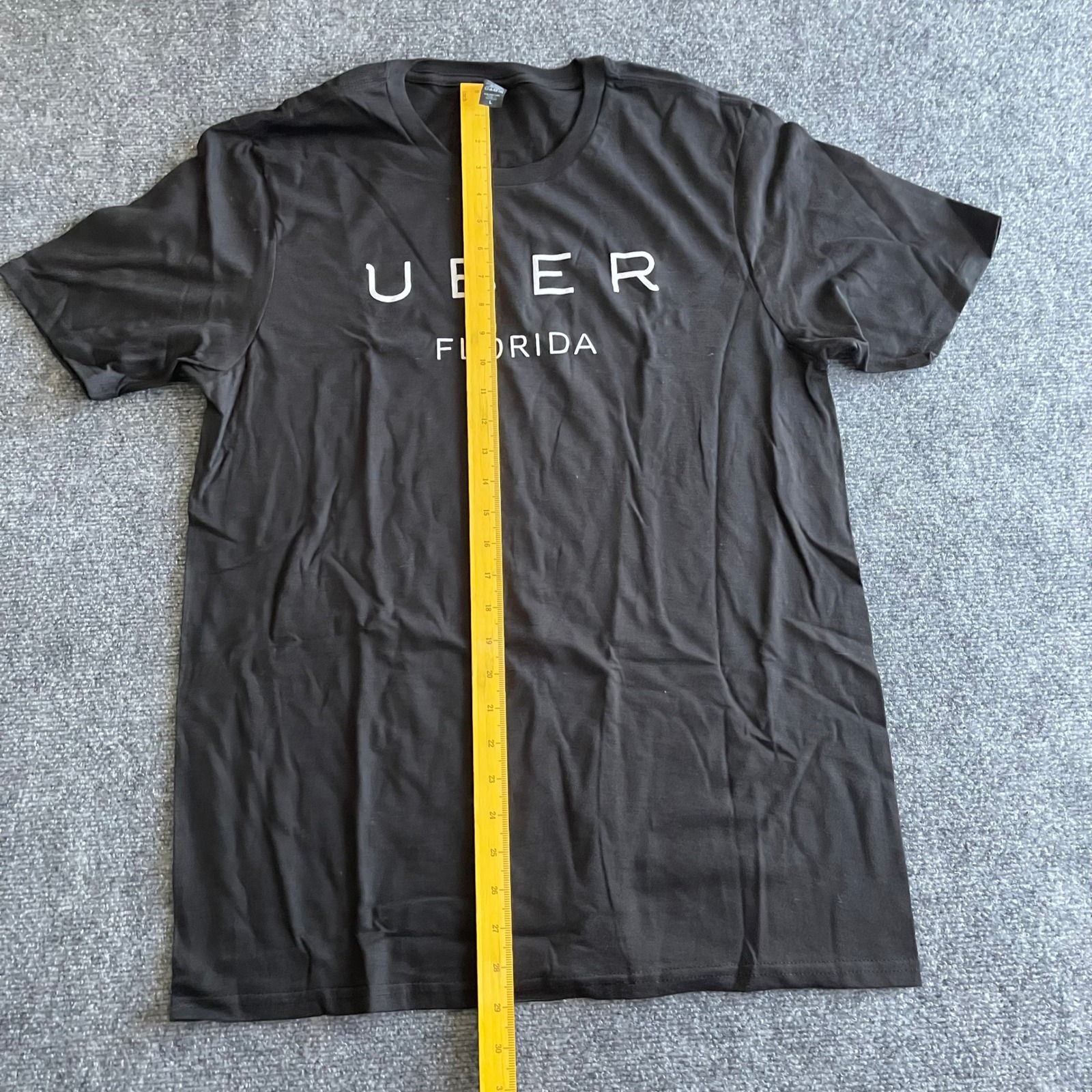 Uber Florida Graphic T-Shirt Mens Large Black Short Sleeve Cotton Promo Tee — image 3 of 6